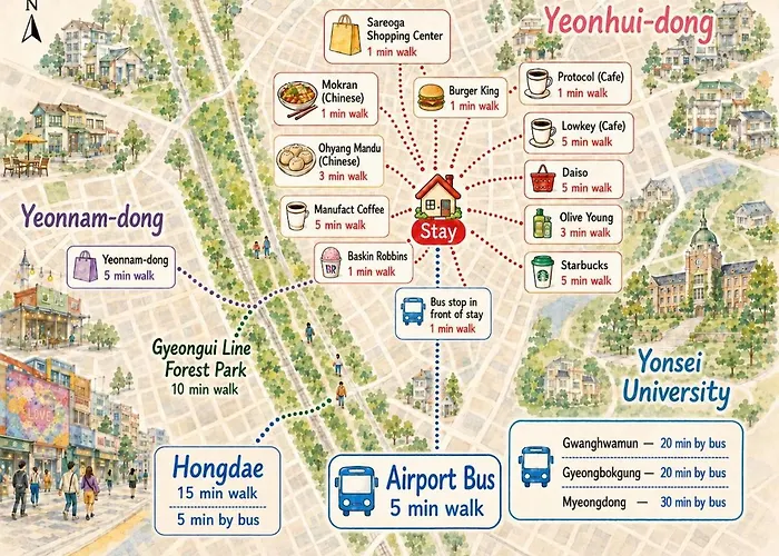 Family 2br Near Hongdae & Sinchonㅣhana *